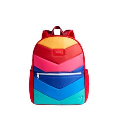 STATE Bags Kane Kids Large Backpack Nylon Puffer Rainbow Chevron Front View Click to Zoom Multicolor On-the-go Backpack For Back To School, Recyclable Travel Bag For Back To School, Casual School Bags Recyclable, Casual Recyclable School Bag, Eco-friendly Standard Backpack For School, Nylon Bags For Back To School And On-the-go, Nylon Bags For On-the-go And Back To School, Nylon Bags For Everyday Use And Back To School, Nylon Bag For On-the-go And Back To School