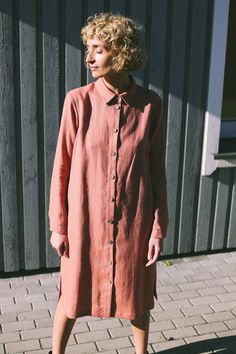 Linen Long Sleeve Shirt Dress With Placket, Casual Linen Long Sleeve Dress With Button Closure, Long Sleeve Linen Shirt Dress With Placket, Casual Long Sleeve Linen Dress With Button Closure, Linen Long Sleeve Shirt Dress With Button Closure, Collared Linen Dress With Buttons For Daywear, Casual Linen Dress With Button Closure, Fall Linen Button-up Dress, Fall Button-up Linen Dress