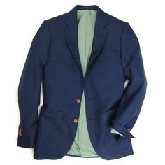 The Signature Navy Blazer From Southern Proper. Our Gentleman's Jacket Is Made Of 100% Italian Hop Sack Wool And Features A Double Barrel Cigar Pocket, Side Vents And A Pop Of Color Under The Collar. Navy Sport Coat With Patch Pockets For Work, Classic Long Sleeve Unstructured Blazer, Classic Unstructured Long Sleeve Blazer, Navy Classic Sport Coat With Patch Pockets, Classic Unstructured Sport Coat With Buttons, Classic Unstructured Blazer With Button Closure, Classic Navy Outerwear With Suit Collar, Unstructured Classic Blazer With Buttons, Unstructured Classic Sport Coat