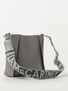 Mini Bag STELLA MCCARTNEY Woman color Charcoal Gray Tote Bag With Adjustable Strap, Gray Tote Shoulder Bag With Adjustable Strap, Gray Shoulder Bag With Adjustable Strap For Shopping, Gray Bag With Adjustable Strap For Everyday, Gray Satchel With Removable Pouch And Double Handle, Gray Tote Satchel With Adjustable Strap, Gray Satchel Tote With Adjustable Strap, Gray Shopping Bag With Adjustable Strap, Gray Satchel With Adjustable Strap