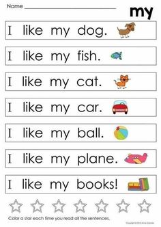 a worksheet with words and pictures for children to use in their writing skills