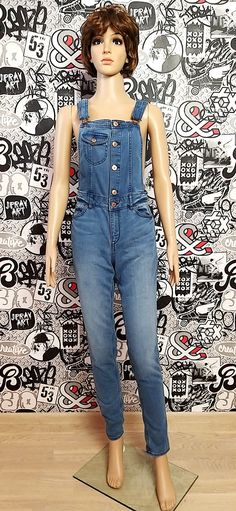 "Denim jumpsuit jean jumpsuit Denim Overall vintage womens overall pants jean overalls Retro overalls Bib Overall S-M grunge overalls Bib Dungarees 75 % cotton height of the woman in the photo - 180 cm Please refer to photos for details of condition. Condition: very good vintage Measurements: Inseam : 80 cm/31.5\" Length: 143 cm + ( be regulated ) /56.30\"+ Hips- 88 cm/ 34.6\" Waist 76 cm/ 30\" Tag Size: EUR38 US8 CA8 note The color on the pictures may vary due to monitor settings and light refl Utility Medium Wash Overall Jumpsuits, Utility Overall Jumpsuits And Rompers In Medium Wash, Utility Style Medium Wash Overalls Jumpsuit, Medium Wash Utility Overalls, Casual Full-length Denim Jumpsuit, Casual Medium Wash Full-length Jumpsuits And Rompers, Denim Blue Bib Front Jumpsuit And Rompers, Casual Medium Wash Full Length Jumpsuits And Rompers, Casual Medium Wash Full-length Jumpsuit