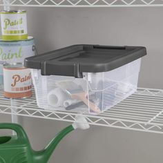 Organize your closet, office, craft supplies, or kid's playroom, putting everything in its proper place with the help of this 12-pack of the Sterilite 16-Quart Clear Plastic Stacking Storage Containers. These durable storage totes are ideal for storing off-season clothing, crafting supplies, office necessities, fabric swatches, and more safely in your home, classroom, or office. They can also be used for tidying up your little ones' creativity supplies, such as color construction paper, felt, coloring books, bulky materials, and more. Whether you're safely storing and organizing everyday household items or keepsakes and knick-knacks, you can easily identify contents from the outside, thanks to the clear plastic design. The indexed lids allow multiple boxes to be stacked securely maximizing Office Necessities, Stacking Storage, Clear Plastic Storage Containers, Kid's Playroom, Scarf Storage, Organize Your Closet, Toy Storage Solutions, Stackable Bins, Storage Totes