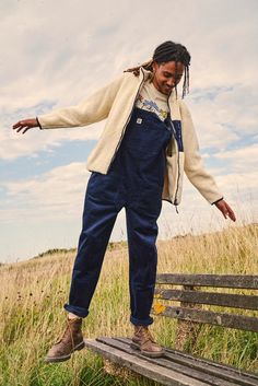 Lucy & Yak | 'Original' Corduroy Dungarees in Sailor Blue | Lucy & Yak Lucy And Yak Dungarees Outfit, Dungaree Outfit, Corduroy Dungarees, Lucy And Yak, Dungarees Shorts, Over 50 Womens Fashion, Corduroy Jacket, Cotton Cord, Dungarees