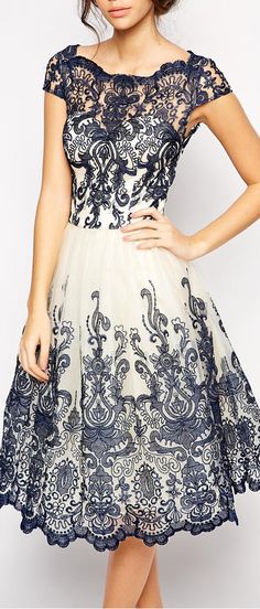 Embroidered dress black and white lace A Dress, Dream Dress, Short Dress