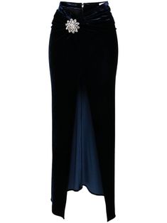 Elegant Embellished Cocktail Skirt, Elegant Embellished Mini Skirt, Luxury Embellished Evening Skirt, Luxury Skirt For Gala, Chic Velvet Party Skirt, Elegant Blue Evening Skirt, Elegant Velvet Party Skirt, Elegant Blue Formal Skirt, Elegant Blue Cocktail Skirt