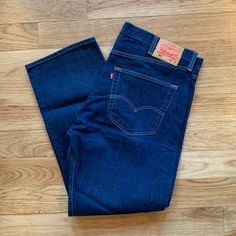 Levi's 501 Dark Denim Men's Jeans - W40 L30 Fabric Is 99% Cotton And 1% Elastane Jeans Are In Brand New Condition, Without Tags 501 Levis Mens, Mens Straight Jeans, Levi's 501, Levis 501, Levis Men, Levi's Jeans, Dark Denim, Mens Denim