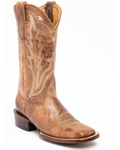 Sheplers | Western Wear & Cowboy Boots - FREE SHIPPING! Womens Cowgirl Boots, Ariat Boots, Boots Square Toe, Tan Boots, Cowboy Boots Women, Wide Boots, Goodyear Welt, Distressed Leather, Cowgirl Boots