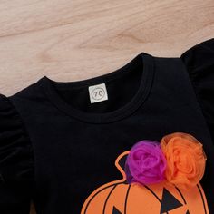 Baby Girls Halloween Black Smiley Face Pumpkin Jumpsuit Mesh Skirt Set - PrettyKid Smiley Face Pumpkin, Black Smiley Face, Sweaters Outfit, Toddler Girl Halloween, Cheap Baby Clothes, Halloween Bodysuit, Halloween Color, Bodysuit Costume