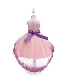 Buy beautiful pink princess high low party dress for girls 10-12 years online. In-stock with many colors and sizes, free world-wide shipping. Holiday Pink Sleeveless Princess Dress, Purple Princess Dress For Summer Pageant, Purple Princess Dress For Spring Fancy Dress, Party Dress For Girls, High Low Party Dresses, Tail Dress, Dress For Girls, Girls Party Dress, Long Tail