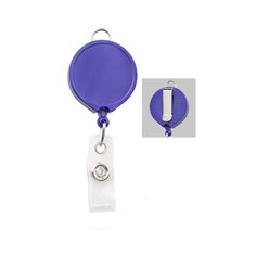 "FREE SHIPPING On This Listing and Many Other Items In Our Store 5 Pack - Blue Large Badge Reels with Clear Vinyl Strap & Metal Belt Clip - Retractable No Twist Badge Display - Top Loop Lanyard Attachment - Round Reel Diameter 1-3/8\" - Cord Length 36 inches LARGE SIZE ID REELS - 1 3/8\" Diameter, Inner Circle 1 1/4\" - Add Company Logo, Sticker or Get Creative with Customized Decorative Bling Designs SECURE SLIDE BELT CLIP - Slide Over for Secure Fit to Your Waistband, Belt, Shirt Pocket, Epaul Badge Display, Belt Shirt, Swipe Card, Bling Design, Badge Buddy, Cord Wrap, Shirt Pocket, Custom Badges, Jean Pockets