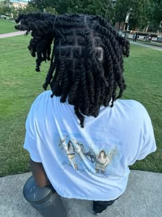 2 strand twist loc style Starter Locs Twist Method, 4c Locs Men, Fluffy Locs Men, Side Part Two Strand Twist Locs, Male Loc Hairstyles, Styling Two Strand Twists, Twist Locs Two Strand, Barrel Twist Women