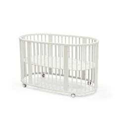 Stokke Sleepi Bed (2023) Furniture Stokke White Stokke Sleepi Crib, Bed Extension, Stokke Sleepi, Convertible Bed, Expandable Dining Table, Mini Crib, Intelligent Design, Flexible Design, Baby Furniture