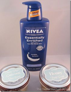 Use Nivea Lotion and homemade recipes to create a perfect spa party. @Chrissy L L Taylor shares recipes and free printable tags to give as gifts. Homemade Spa Treatments, Nivea Lotion, Homemade Facial Cleanser, Spa Stuff, Free Printable Tags, Homemade Facials, Homemade Beauty