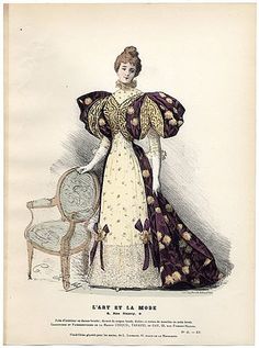 1890s Fashion Plates, 1894 Fashion, 1895 Fashion, Lady Bracknell, Gaun Abad Pertengahan, 19th Century Women