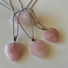 Rose Quartz Heart Necklace, Healing Crystal Stone Necklace, Gift for Her, Gemstone Jewelry, Valentines Day Gift, Gift for Mom, Rose Quartz Pendant ♥ Genuine Rose Quartz stone ♥ Handmade in Canada ♥ Crystal Necklace ♥ 20 Inch Chain ROSE QUARTZ 💗 Just as the colour may suggest, this pink stone is all about love. It's said to help restore trust and harmony in all different kinds of relationships while improving their close connections. It's also claimed to help provide comfort and calm during time Valentine's Day Crystal Necklace With Heart Pendant And Charm, Valentine's Day Heart Pendant Crystal Necklace With Heart Charm, Valentine's Day Heart Charm Crystal Necklaces, Valentine's Day Gift Heart Beads Crystal Necklace, Spiritual Heart-shaped Crystal Necklaces For Valentine's Day, Pink Heart Crystal Necklace For Gift, Heart-shaped Rose Quartz Jewelry For Valentine's Day, Pink Heart-shaped Jewelry For Birthday Gift, Spiritual Heart Shaped Necklace For Mother's Day