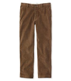 Men's L.L.Bean Stretch Country Corduroy Pants, Classic Fit Plain-Front | Pants at L.L.Bean Cord Dress, Weight Machine, Cords Pants, Khaki Pants Men, Casual Bottoms, Corduroy Jeans, Brown Pants, Move In, Ll Bean