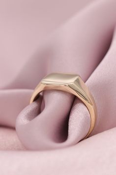 "14k & 18k Gold Engraved Signet Ring For Men and Women / Handmade Signet Ring / Gold Signet Ring Available in Gold, Rose Gold and White Gold ---> Please note that engraved items are non-refundable, non-exchangeable. ---> Please add an Initials , Numbers or Words (3 characters max) in personalized section you would like to be engraved and the font preference. ---> Close back inside ❥ ITEM DETAILS ---> Gold Color of Choice : Yellow Gold, Rose Gold, White Gold ---> Material : 14k Fine Jewelry Thick Band As Gift, Yellow Gold Thick Band Jewelry For Gift, Classic Jewelry With Thick Band For Gift, Luxury Thick Band Jewelry Gift, Luxury Thick Band Jewelry As A Gift, Rose Gold Rectangular Jewelry With Polished Finish, Rose Gold Rectangular Polished Jewelry, 14k Gold Engraved Jewelry With Thick Band, Elegant Thick Signet Ring For Gift