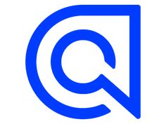 the letter q is shown in blue on a white background