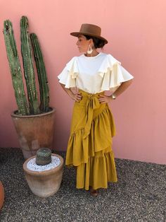 ALLE BOHO "EVA" MAXI SKIRT ORGANIC CLOTHING Artisanal Clothing, Beach Maxi Skirt, Blouse With Ruffles, Cover Up Beach, Boho Crop Tops, Beach Wear Outfits, Beach Skirt, Women Beach, Elegant Blouses