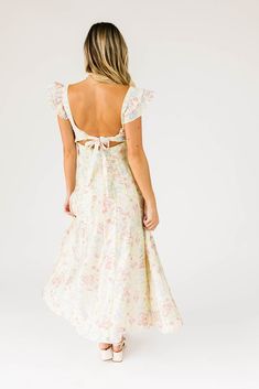 serve up some sweet sophistication with this vintage-inspired floral midi dress. a zoco exclusive (duh), it has dainty butterfly sleeves + a sleek empire waist silhouette with sage seam details. the dreamy pastel floral pattern makes a statement in any setting; so, whether you’re looking for a chic wedding guest dress or a jaw-dropping event dress, this beauty does not disappoint. sage + pink floral // midi length, sweetheart neckline, flutter sleeve, seam detailing, fully lined, open tie back, Chic Wedding Guest Dress, Pastel Floral Pattern, Sage Pink, Dainty Butterfly, Dress Sage, Event Dress, Go Getter, Guest Dress, Pastel Floral