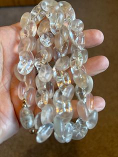 Vintage lucite type bead necklace screw clasp 19 inches long unusual shapes beads clear and slightly frosted Vintage Lucite, Wedding Jewellery Necklace, Wedding Necklace, Bead Necklace, Necklace Etsy, Screw, Wedding Jewelry, Beaded Necklace, Accessory Gift