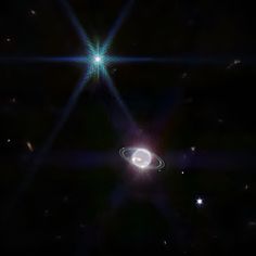 an artist's impression of a ring in space