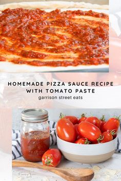 homemade pizza sauce recipe with tomato paste