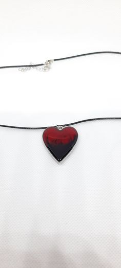 Beautiful black and red heart charm pendant neckless.  Handmade resin art jewelry that would make a great gift, jewelry for any occasion. Black And Red Heart, Resin Art Jewelry, Saint Helens, Charm Pendant Necklace, Gift Jewelry, Art Jewelry, Resin Art, Red Heart, Heart Charm