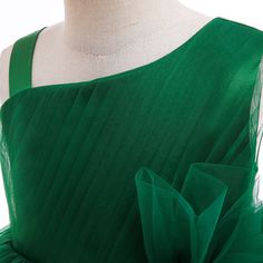 This Dress is fashionable for every occasion. the dress is made-to-order by professional tailors. You can choose from 50 colors, Regular sizes 2 to 16 and plus sizes 14w to 26W. Custom size is also available.. The product details: Color: Emerald Green, Length: Long, Neckline: High-neck, Primary Fabric: Tulle, Silhouette: A-Line Birthday Princess Dress, Birthday Princess, Princess Dresses, Green Girl, Ruched Bodice, Princess Birthday, Princess Dress, Emerald Green, Custom Sizing