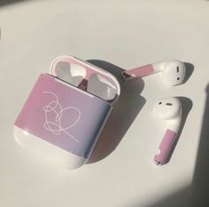 an apple airpods sitting on top of a table