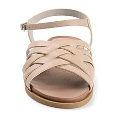 Spice up a simple style with the Kimmie sandal by Journee Collection. This sandal has a flexible outsole and a basket weave design. It's simple, cute, slip-on, and flexible. What more could you want in a sandal?Features: LightweightClosure Type: BuckleShoe Heel Height: 1 InchUpper/Outer Base Material: 100% SyntheticShoe Lining Material: SyntheticSole Material Content: 100% RubberToe Type: Open ToeShoe Strap Type: Ankle StrapHeel Style: Flat HeelCountry of Origin: Imported Ankle Strap Sandals Flat, Sandals Flat, Basket Weave, Journee Collection, Spice Up, Flat Sandals, Simple Style, Spice Things Up, Ankle Strap