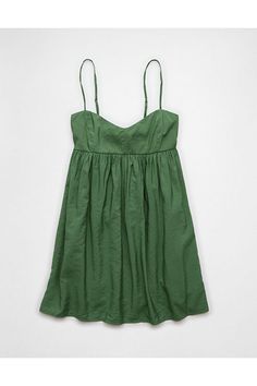 Spaghetti straps/Plunge v-neck Mini Slip, Mini Slip Dress, Cool Stuff, College Outfits, Women's Jeans, The Cool, Baby Dolls, American Eagle Outfitters, Spaghetti Strap