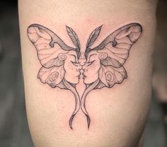 Skull Luna Moth Tattoo, Unique Moth Tattoo Designs, Ornamental Luna Moth Tattoo, Moth Face Drawing, Luna Moth Fairy Art, Luna Moth Throat Tattoo, Moth Tattoo Design Sternum, Lunar Moth With Flowers Tattoo, American Traditional Lunar Moth