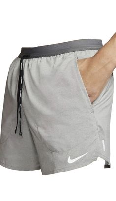 Nike Gray Activewear With Built-in Shorts, Nike Athletic Shorts With Elastic Waistband For Gym, Gray Nylon Moisture-wicking Activewear, Gray Moisture-wicking Nylon Activewear, Nike Functional Nylon Athletic Shorts, Nike Functional Athletic Shorts For Summer, Nike Athleisure Athletic Shorts For Running, Nike Athletic Shorts For Running, Nike Athletic Running Shorts