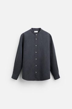 LINEN - COTTON SHIRT - White | ZARA United States Long Sleeve Linen Shirt With Placket, Linen Long Sleeve Shirt With Button Closure, Casual Linen Long Sleeve Shirt, Casual Long Sleeve Linen Shirt, Zara Cotton Collared Shirt, Zara Linen Collared Shirt, Zara Collared Cotton Shirt, Zara Button-up Everyday Shirt, Long Sleeve Shirt With Button Cuffs For Casual Gatherings