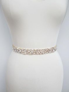 Bridal belt Swarovski crystal and pearl sash Beaded | Etsy Wedding Sash Belt, Waist Sash, Wedding Belts, Bridal Belt, Pearl Crystal, Ivory Pearl, Crystal Set, Swarovski Pearls, One Inch