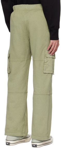 Garment-dyed heavyweight cotton fleece cargo pants. · Pre-shrunk · Drawstring at elasticized waistband · Two-pocket styling · Twill cargo pocket at outseams Supplier color: Citron sage Khaki Utility Cargo Sweatpants, Khaki Utility Cargo Style Sweatpants, Relaxed Fit Cargo Style Utility Sweatpants, Khaki Utility Sweatpants With Pockets, Utility Sweatpants With Hip Pockets, Utility Cotton Sweatpants With Patch Pockets, Cotton Utility Sweatpants With Patch Pockets, Green Utility Sweatpants With Pockets, Green Cotton Sweatpants With Cargo Pockets