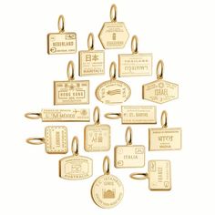 Mini Solid Gold Netherlands Charm, Passport Stamp - JET SET CANDY  (2283821662266) Travel Bracelet, Solid Gold Charms, Passport Stamps, Travel Charms, Mini Charm, Candy Shop, Dream Jewelry, Jewelry Inspo, Gold Charm