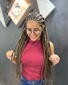 Scalp Braids, Parting Hair, Gorgeous Hairstyles, Braided Cornrow Hairstyles, Fulani Braids, Braids With Beads, Braids With Curls