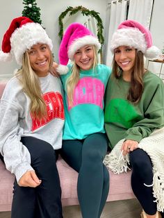 Stay cozy in the Merry Puff Crewneck Sweatshirt. Get ready for winter with this super soft, warm, and stylish sweatshirt that you won't want to take off! Feel comfortable and fashionable while enjoying your favorite winter activities. Lilly Inspired, Long Sleeve Baseball Tee, Matching Sets Outfit, Comfort Colors Sweatshirt, Letters For Kids, Top Makeup Products, Fall Denim, Long Sleeve Kids, S Monogram