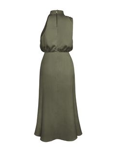 Women Elegant Dresses, High-end Satin Sleeveless Dress Fashion Elegant Lady Light Evening Dress Fitted Silk Sleeveless Halter Dress, Sleeveless Bridesmaid Maxi Dress, Sleeveless Midi Dress For Bridesmaids, Green Halter Neck Sleeveless Evening Dress, Green Sleeveless Dress For Bridesmaid, Elegant Green Sleeveless Maxi Dress, Green Sleeveless Maxi Dress For Cocktail, Sleeveless Silk Mini Dress For Bridesmaid, Green Sleeveless Silk Midi Dress