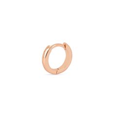 Solid Mini Goddess Hoop | Ready to Ship Rose Gold Single  by Logan Hollowell Jewelry Rose Gold Small Hoop Huggie Earring (single), Elegant Small Hoop Rose Gold Piercings, Elegant Rose Gold Small Hoop Piercings, Rose Gold Tarnish Resistant Hoop Cartilage Earrings, Minimalist Rose Gold Huggie Cartilage Earrings, Rose Gold Huggie Piercings In 14k Gold, Rose Gold 14k Gold Huggie Cartilage Earrings, Rose Gold 14k Gold Huggie Piercings, 14k Gold Septum Ring