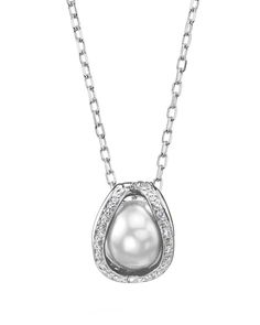 This exquisite pearl pendant features a lustrous 10mm AAA quality White South Sea pearl. The pearl is set in a 14K gold and diamond caged closure.
The pendant can be opened and the pearl can be removed and swapped with different pearls at your convenience.
Additional pearls can be purchased with your pendant. Akoya Pearl Pendant Jewelry For Evening, Evening Pear-shaped Pearl Pendant Jewelry, Evening Teardrop Pearl Pendant Jewelry, Different Pearls, White Gold Chains, Sea Pearl, South Seas, Sea Pearls, South Sea Pearls