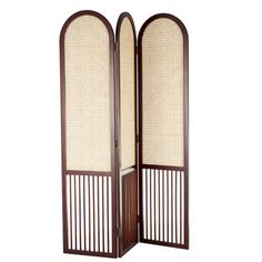 White privacy screen serves as an ideal addition for creating a cozy, private corner in your spacious living room or bedroom. A wood room divider screen makes a great gift for any occasion. Suitable for indoor use only. This item ships fully assembled in one piece. Item features 3-panel screens. This is a single white-colored folding panel partition. Rustic style. Bay Isle Home™ Color: Brown | Bay Isle Home™ 48.5 W x 67 H 3 - Panel Room Divider 67.0 H x 48.5 W x 0.9 D in Wood in Brown | 67" H X Room Separator Curtain, Room Divider Vintage, Panel Partition, Room Divider Partition, Folding Screen Room Divider, Record Room, Wood Room Divider, Separating Rooms, Primary Bathroom