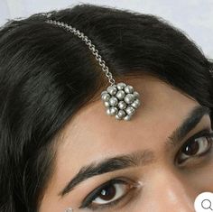 "An Exclusive Silver Oxidized Collection from VASTRABHUSHAN for the needs of Women believe in quality- Genuine Silver Oxidized Premium Quality Jewelry falling in the Latest Fashion demand. Matched well with Ethnic or Indo western attires on All Occasions. An Indian traditional look is incomplete without a \"MAANG TIKA\". It is a beautiful piece of jewellery worn in the middle of parting of the hair & is meant for adorning the forehead. Produced under Quality Control; One by One Checking; Focus o Silver Tikka For Wedding, Traditional Silver Headpiece For Party, Adjustable Tikka For Party, Adjustable Headpieces For Wedding And Festivals, Adjustable Wedding Headpiece For Festivals, Silver Temple Jewelry Tikka For Ceremonial Use, Adjustable Tikka For Wedding, Traditional Adjustable Hair Accessories For Gift, Traditional Adjustable Hair Accessories As Gift