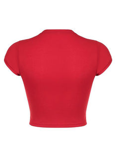 ⚡Buy 2024 Embroidered Cherry Heart Baby Tee Red L under $14.00 in Tops&Tees at AnotherChill.com Online. Style: Casual/Street/Vintage/Sweet. Fabric Content: Polyester. Fit Type: Slim fit. Neckline: Crew Neck. Sleeve Length: Short Sleeve. ✓2024 S/S OUTFITS. Check reviews and buy Embroidered Cherry Heart Baby Tee today. Red Fitted Cotton Tops, Fitted Red Crew Neck Top, Red Fitted Crew Neck T-shirt, Red Solid Color Cotton Tops, Queen Size Comforter, 2000s Outfits, Tops Online, Princess Style, Green Day