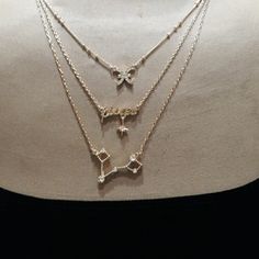 Gold Tone Pisces Necklace Trio. 3 Length Chains Adjustable: Pisces Astrological Sign, Pisces With Hanging Star And The Constellation Of Pisces. Purchased At Nordstroms. Enjoy! Pisces Jewelry, Pisces Necklace, Pisces Fish, Nordstrom Jewelry, Hanging Stars, Fish Necklace, Astrological Sign, Astrology Signs, Constellations