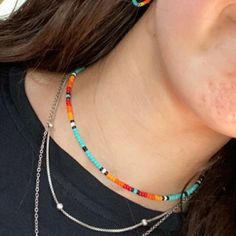 Texas Sunset Choker - Etsy Casual Orange Beaded Jewelry, Multicolor Beaded Necklaces With Lobster Clasp, Nickel-free Multicolor Beaded Necklaces For Jewelry Making, Casual Multicolor Nickel-free Jewelry, Trendy Orange Jewelry With Tiny Beads, Texas Sunset, Beaded Necklace Diy, Necklace Diy, Choker Style