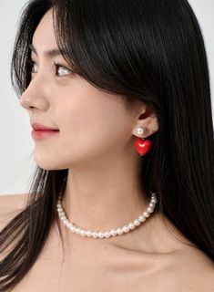 Product Detail Shop the latest KPOP-inspired Korean fashion collection with feminine style. These Pearl Red Heart Earrings BD09 are perfect for party wear and were inspired by BLACKPINK, NewJeans, TWICE, and other KPOP stars. Made with high-quality acrylic materials, these earrings are a must-have for any fashion-forward women. Style : Feminine Occasion : Party wear Material : Acrylic Acrylic Model Size Height : 167cm / Top : S / Bottom : S(25 inch) .prddescription table, .prddescription td, .pr Red Heart Earrings, Color Heart, Heart Drop Earrings, Detail Shop, Colorful Heart, Pearl Color, Body Size, Heart Earrings, Feminine Style